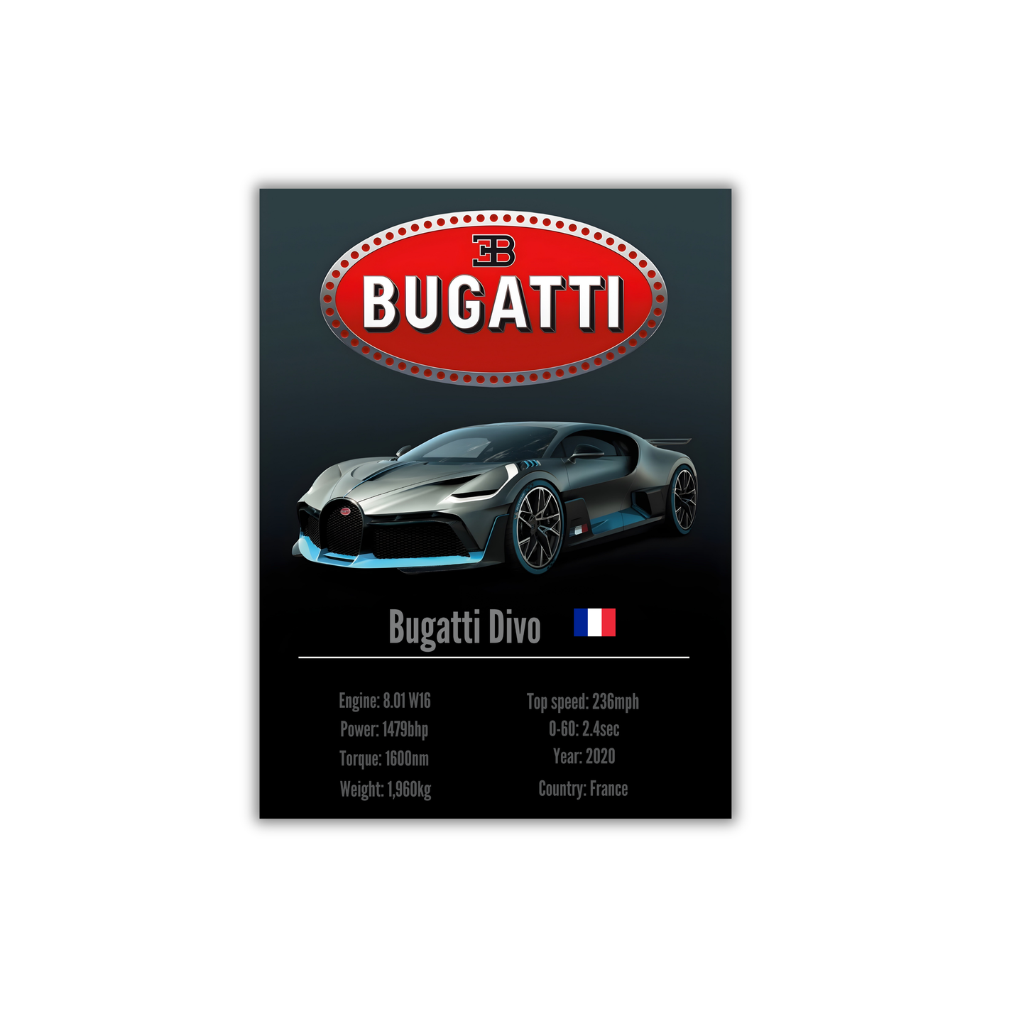 Bugatti Divo Poster #90
