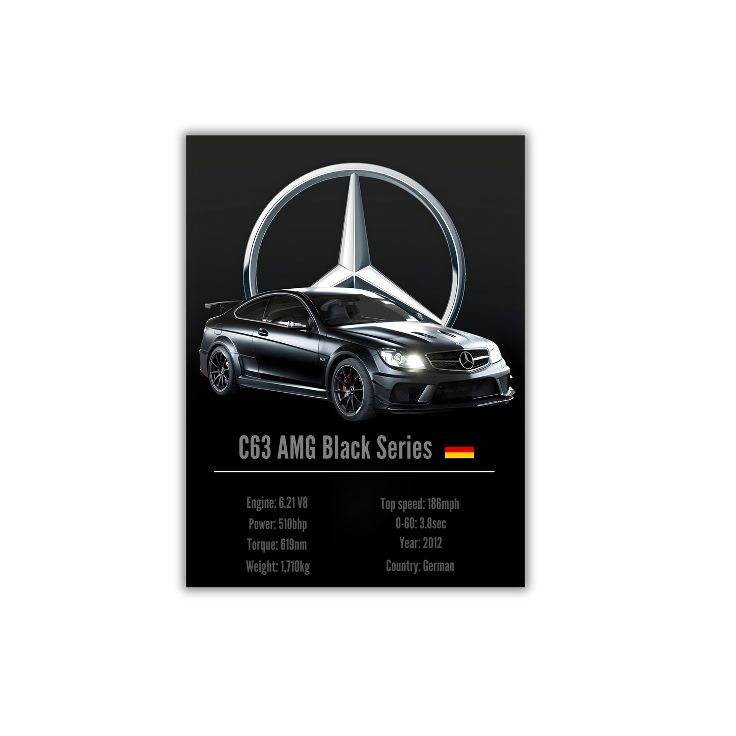 C63 AMG Black Series Poster #92