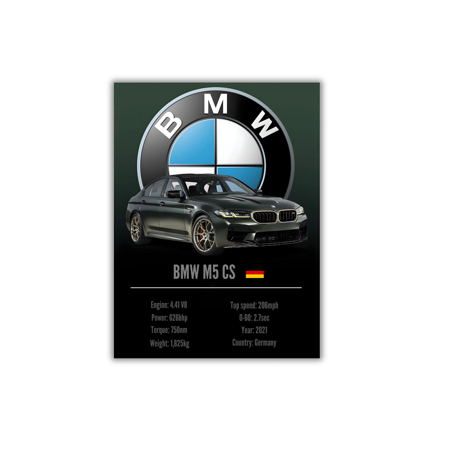 BMW M5 CS Poster #95
