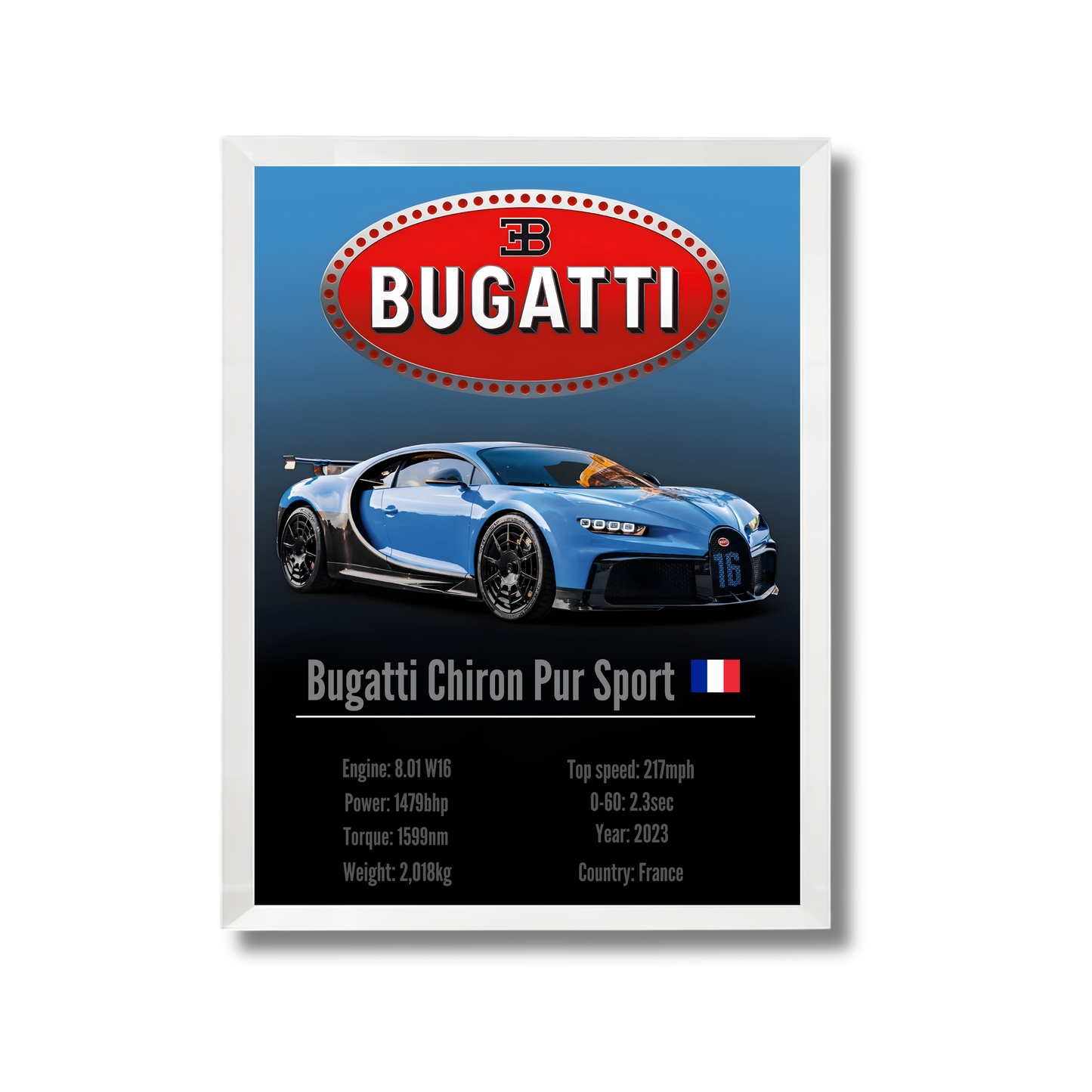 Bugatti Chiron Pur Sport Poster #98