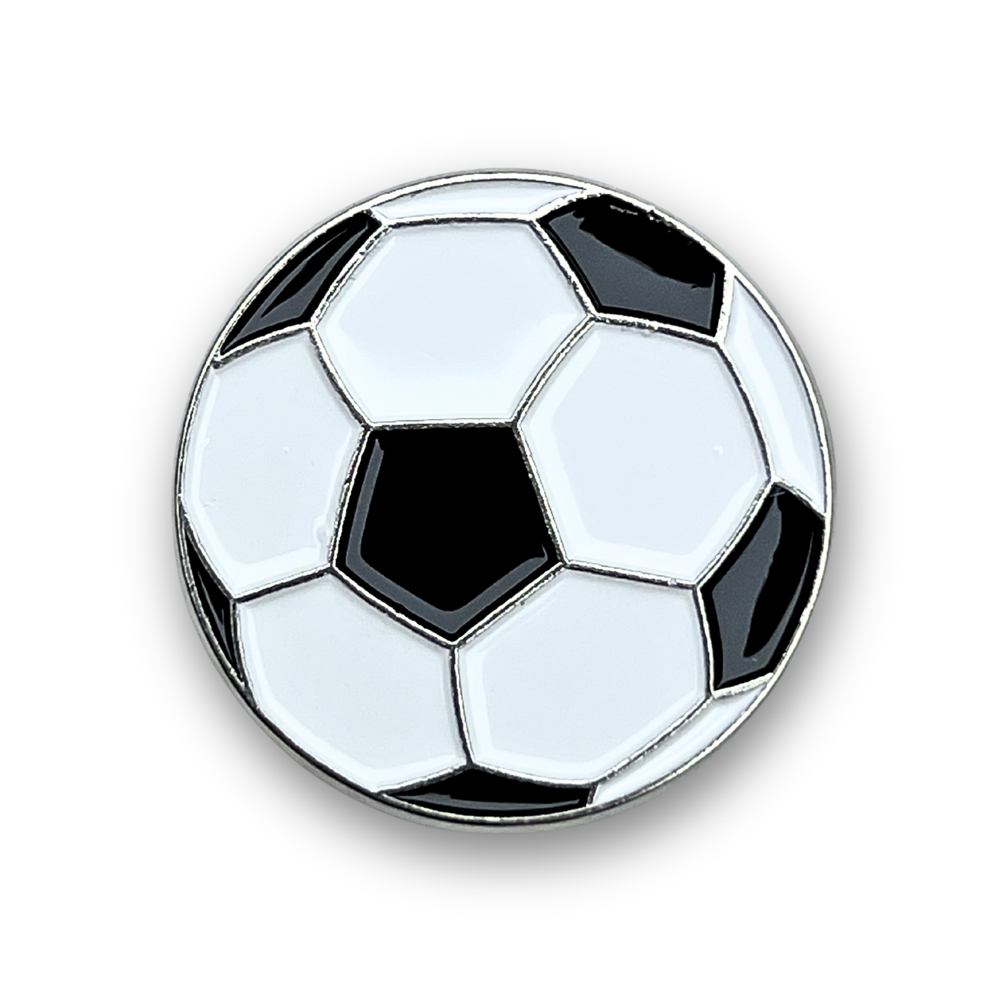 Soccer ball Metal Phone Sticker With 3M Sticky Backing
