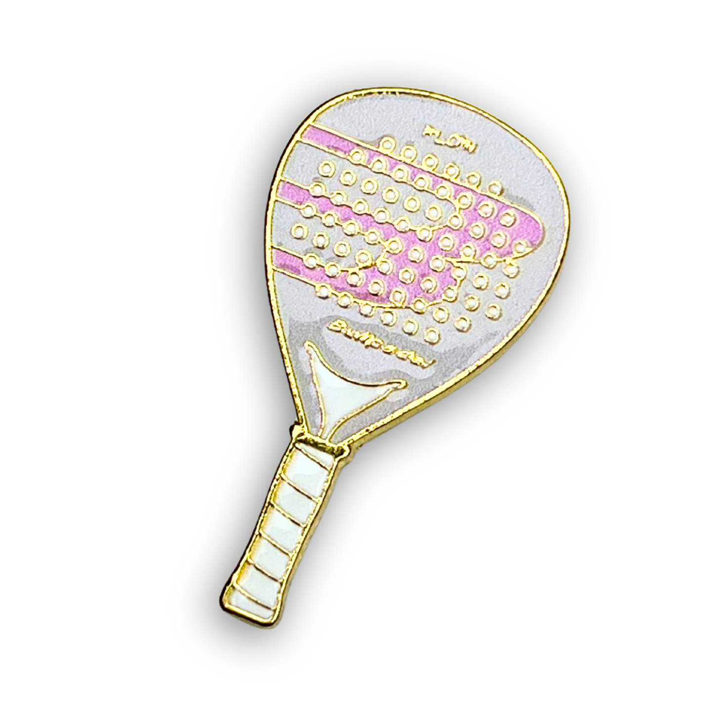 PADEL (PINK) RACKET Metal Phone Sticker With 3M Sticky Backing