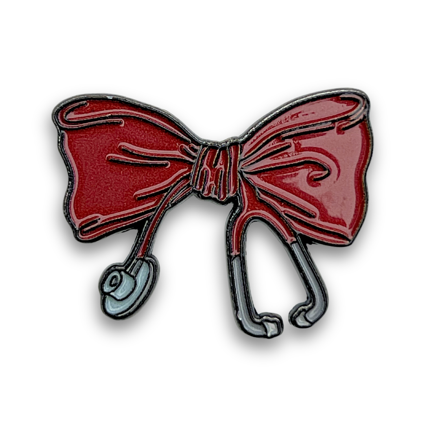 STETHOSCOPE BOW Metal Phone Sticker With 3M Sticky Backing