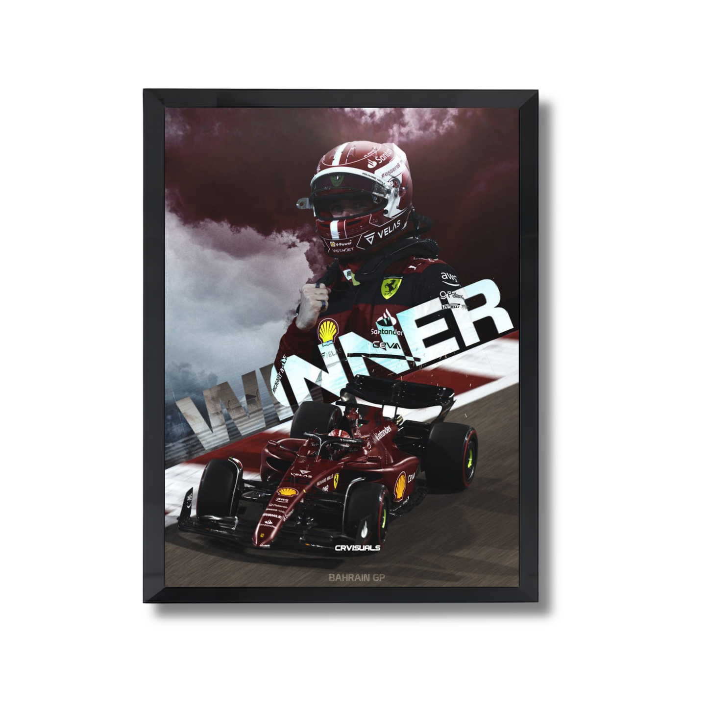 Charles Leclerc Bahrain Win 2022 Formula 1 Poster #712