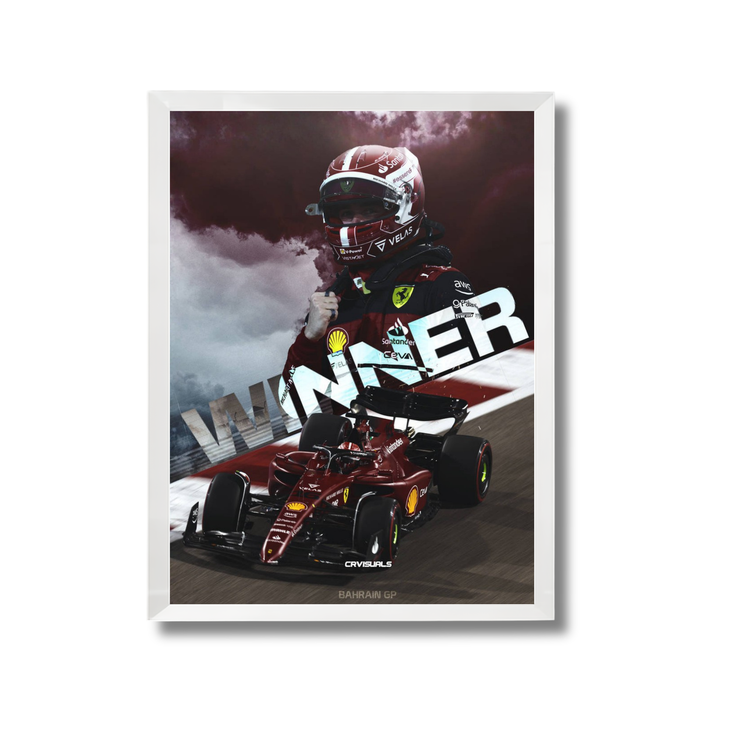 Charles Leclerc Bahrain Win 2022 Formula 1 Poster #712