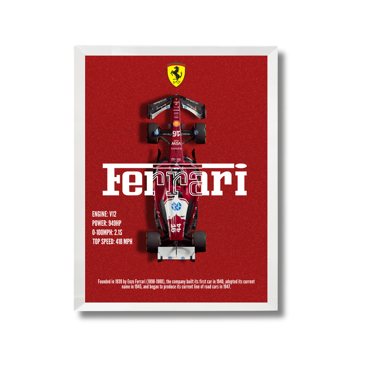 Ferrari Formula 1 Poster #713