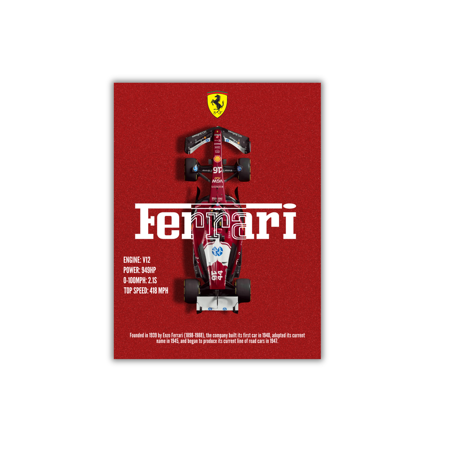Ferrari Formula 1 Poster #713