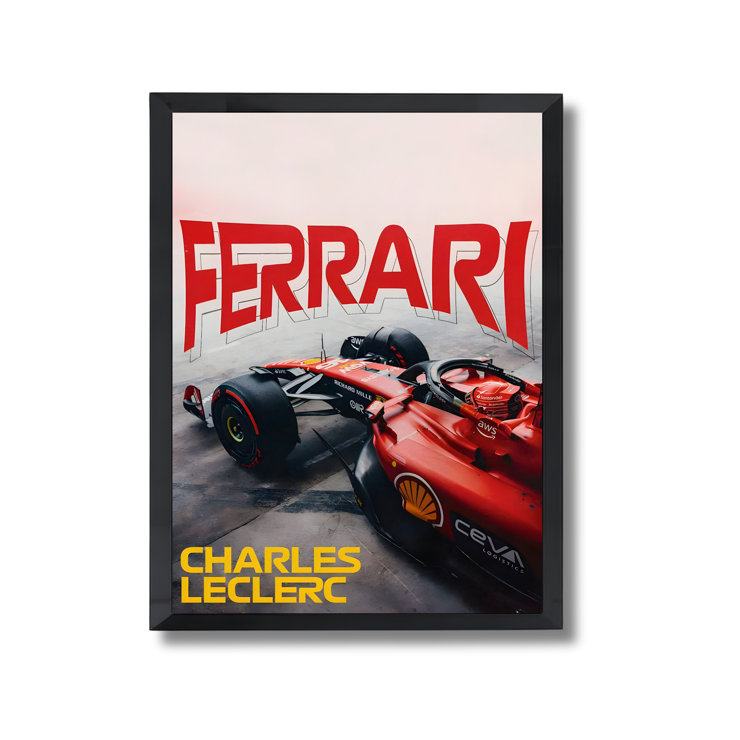 Charles Leclerc and the Ferrari SF-24 Formula 1 Poster #715