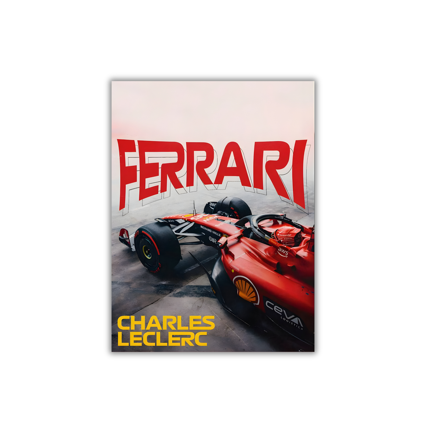 Charles Leclerc and the Ferrari SF-24 Formula 1 Poster #715
