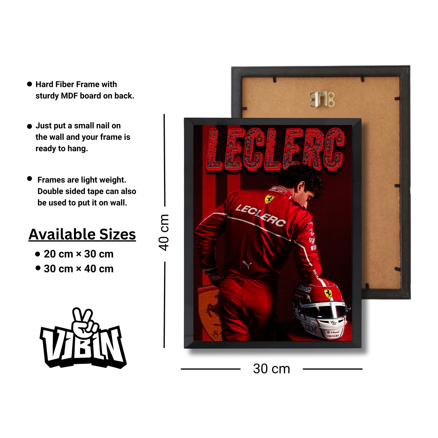 Scuderia Ferrari Formula 1 driver Charles Leclerc Poster #741