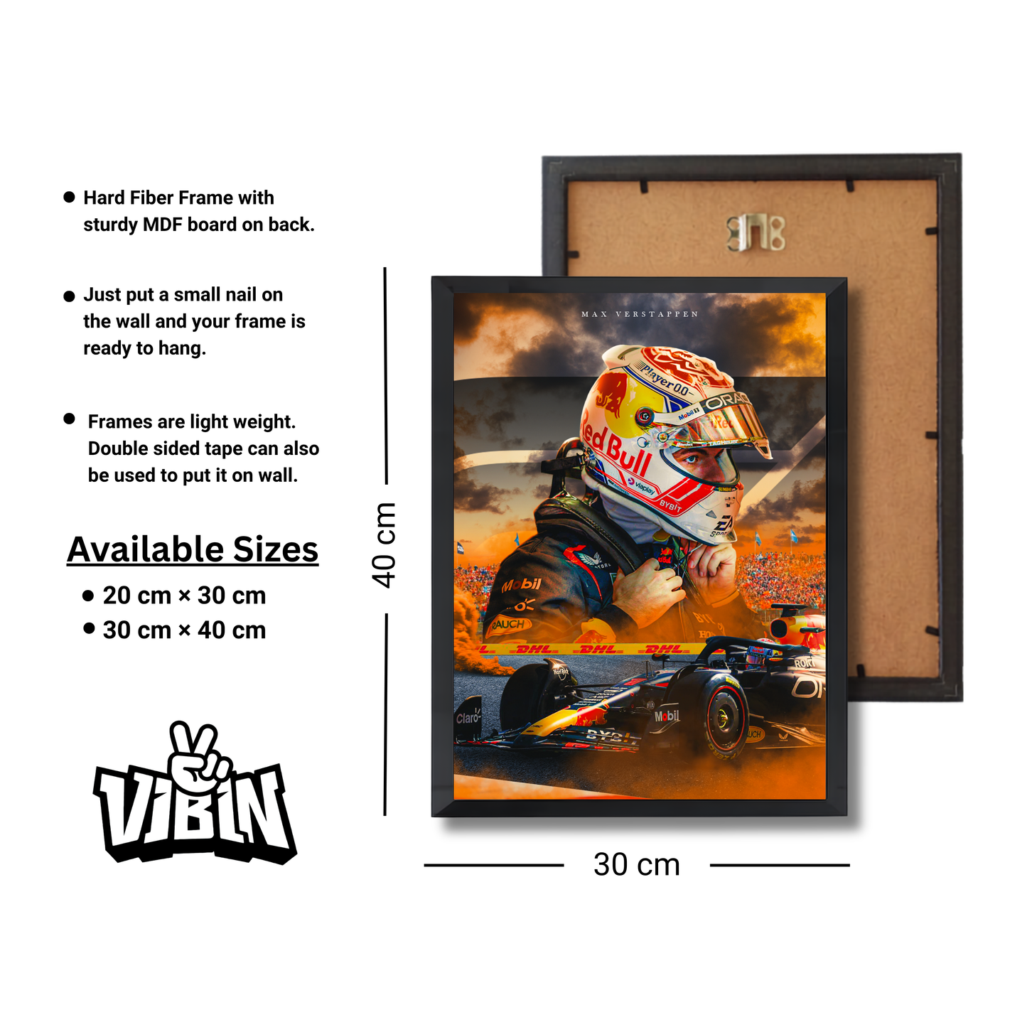 Red Bull Racing driver Max Verstappen. Formula 1 Poster #742