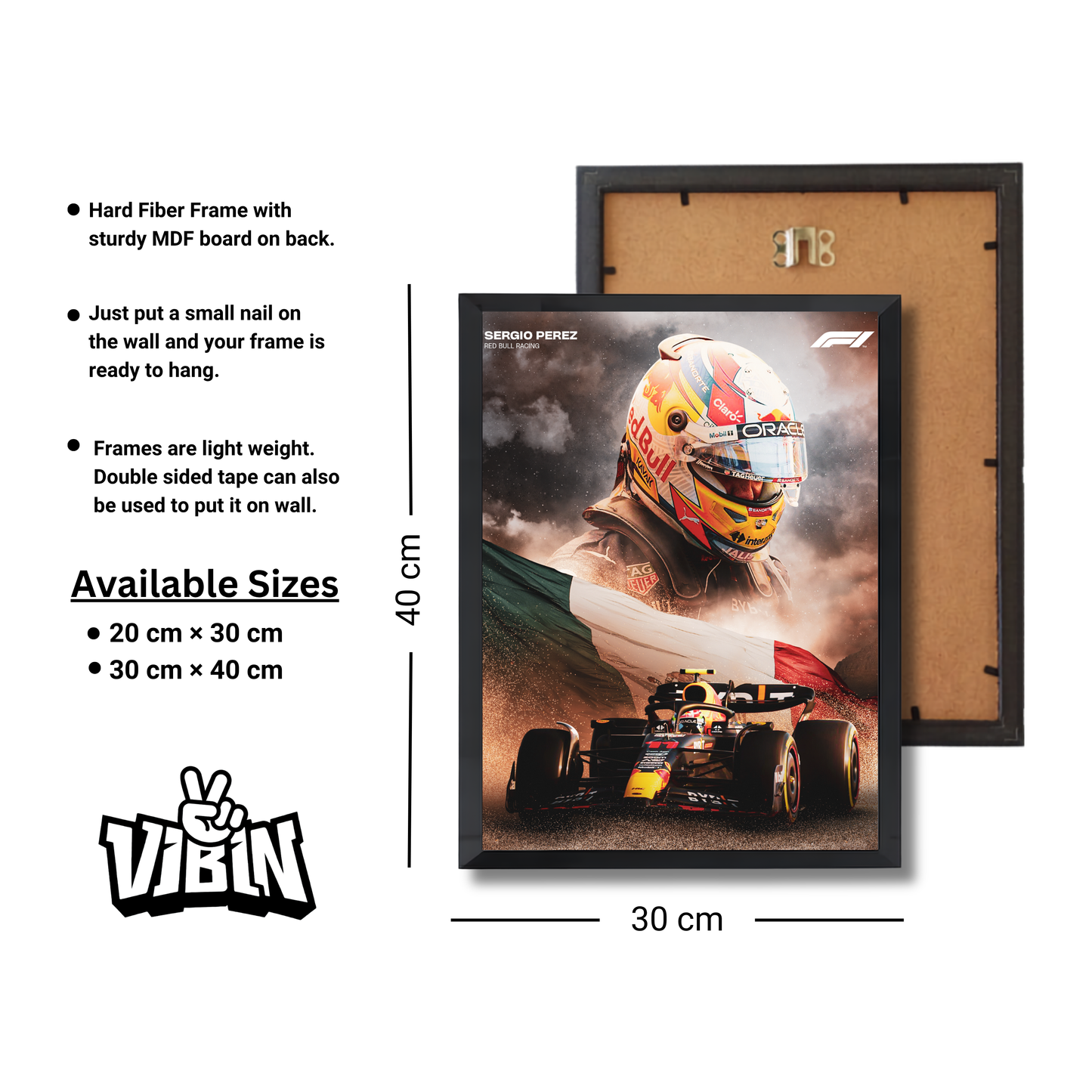 Sergio Pérez of the Oracle Red Bull Racing team. Formula 1 Poster #747