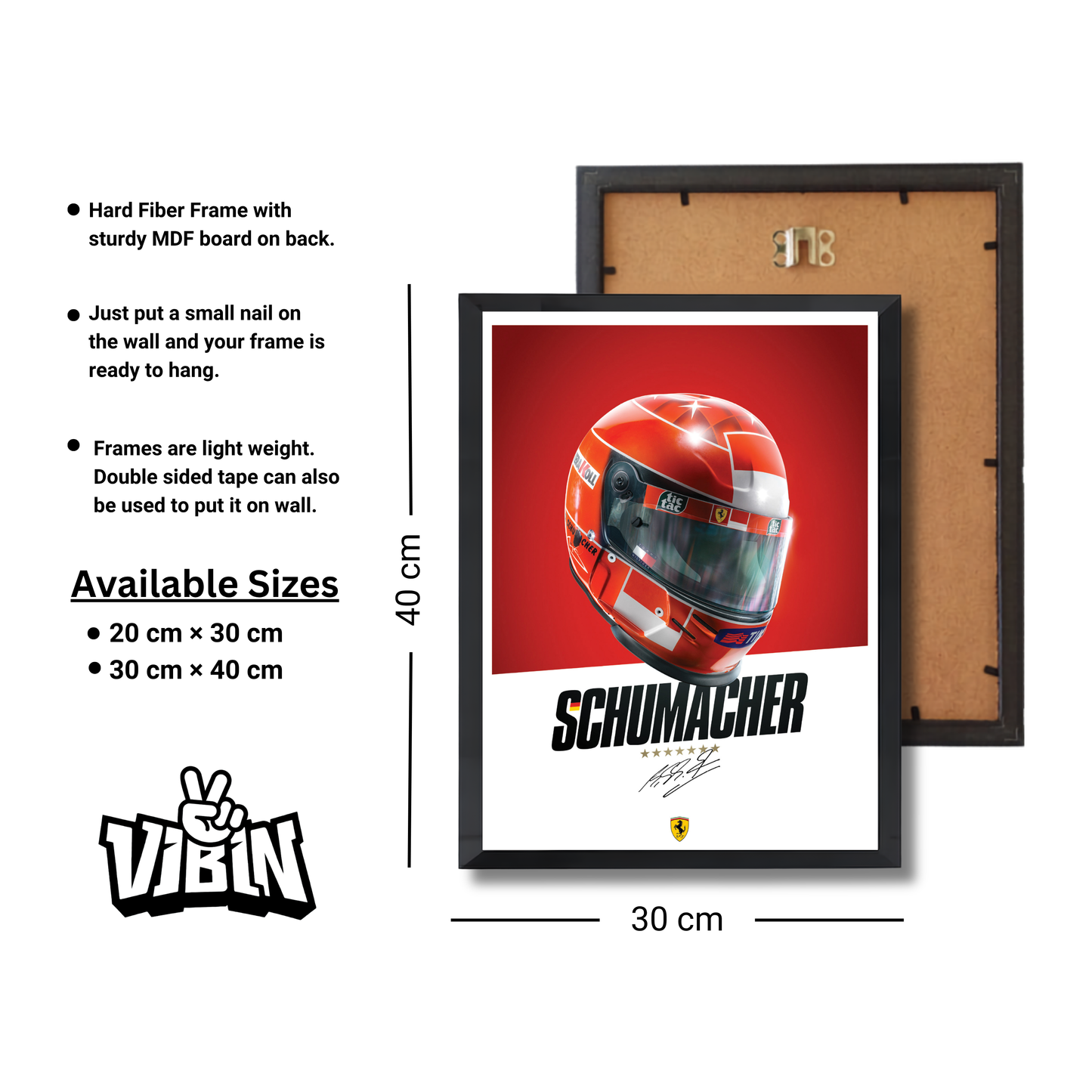 Michael Schumacher's 2000 Ferrari F1 helmet Formula 1 Poster #757