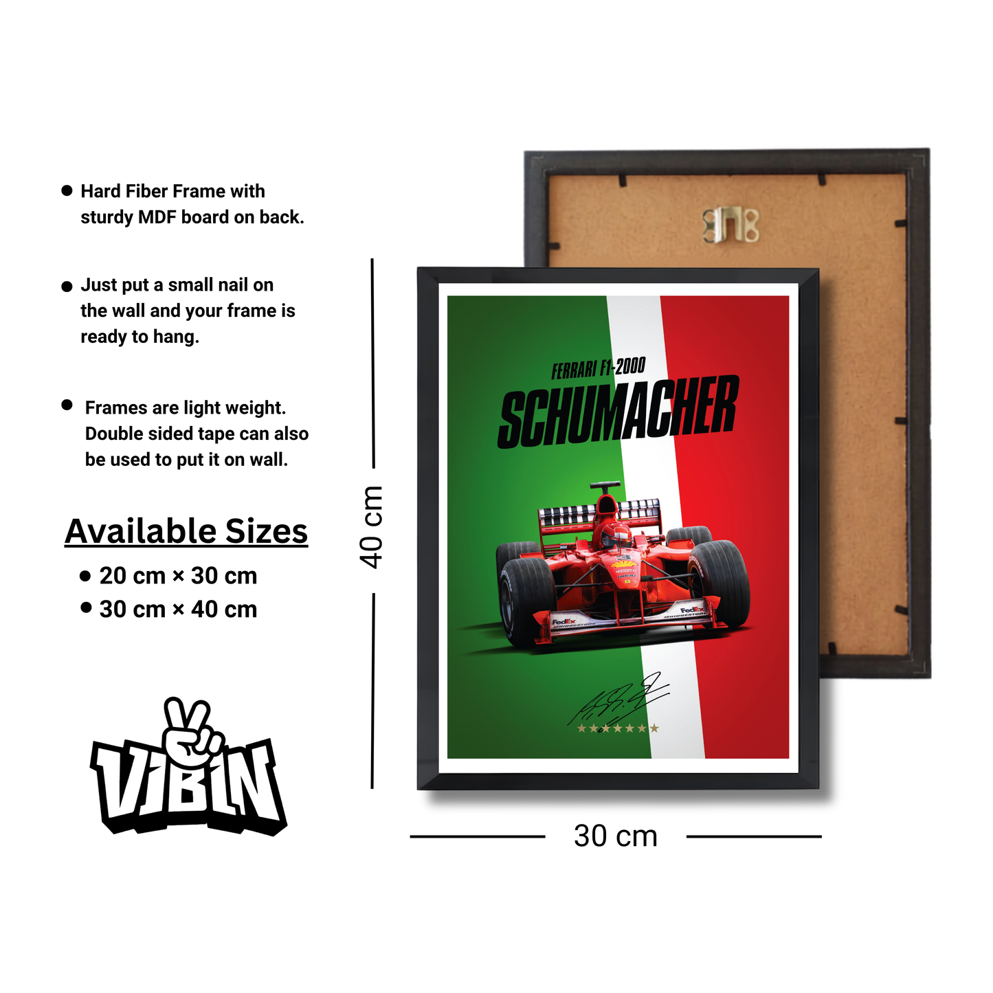 Scuderia Ferrari F2000 Michael Schumacher World Champion poster by Automobilist. #759