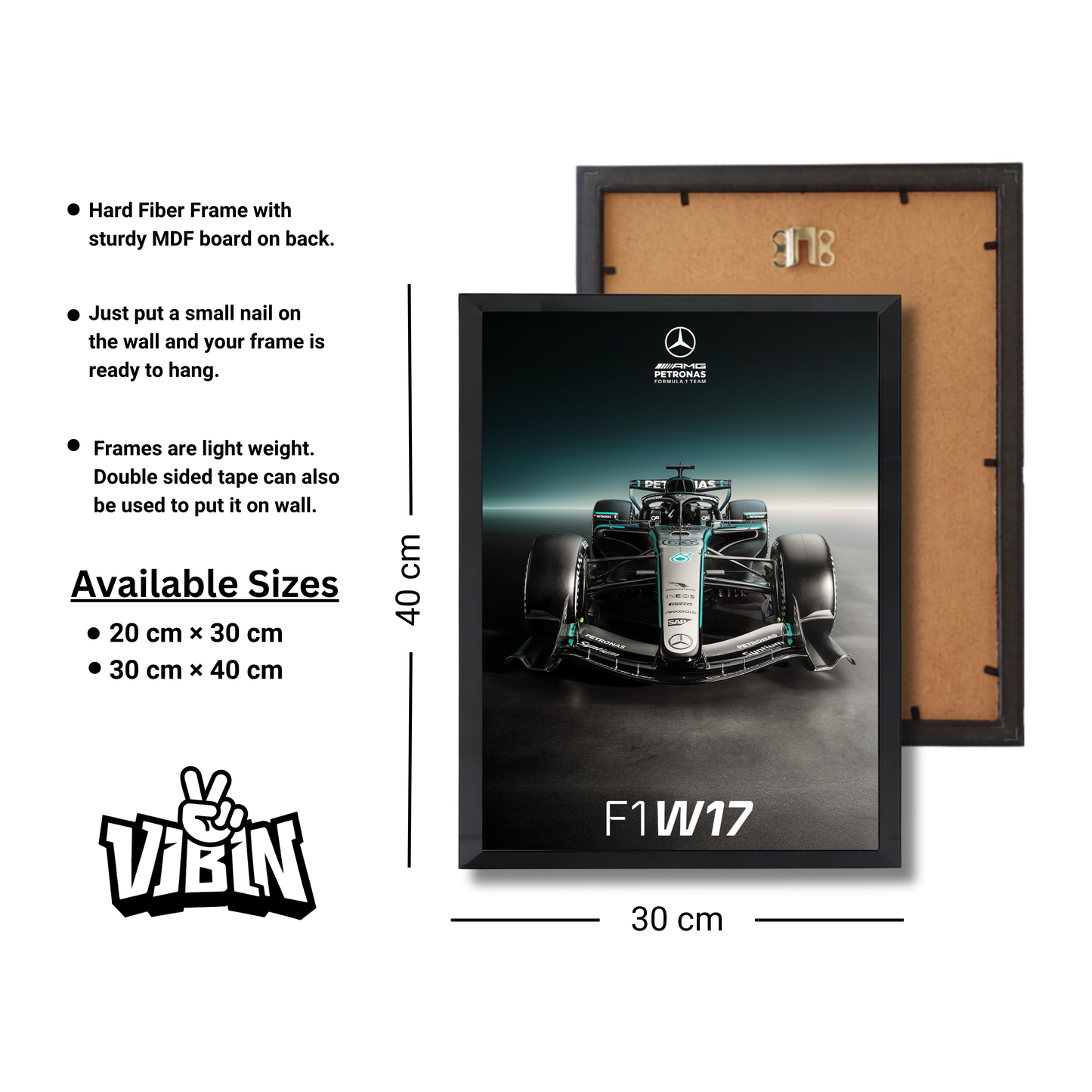Mercedes-AMG PETRONAS F1 Team W17 Formula 1 Poster #721