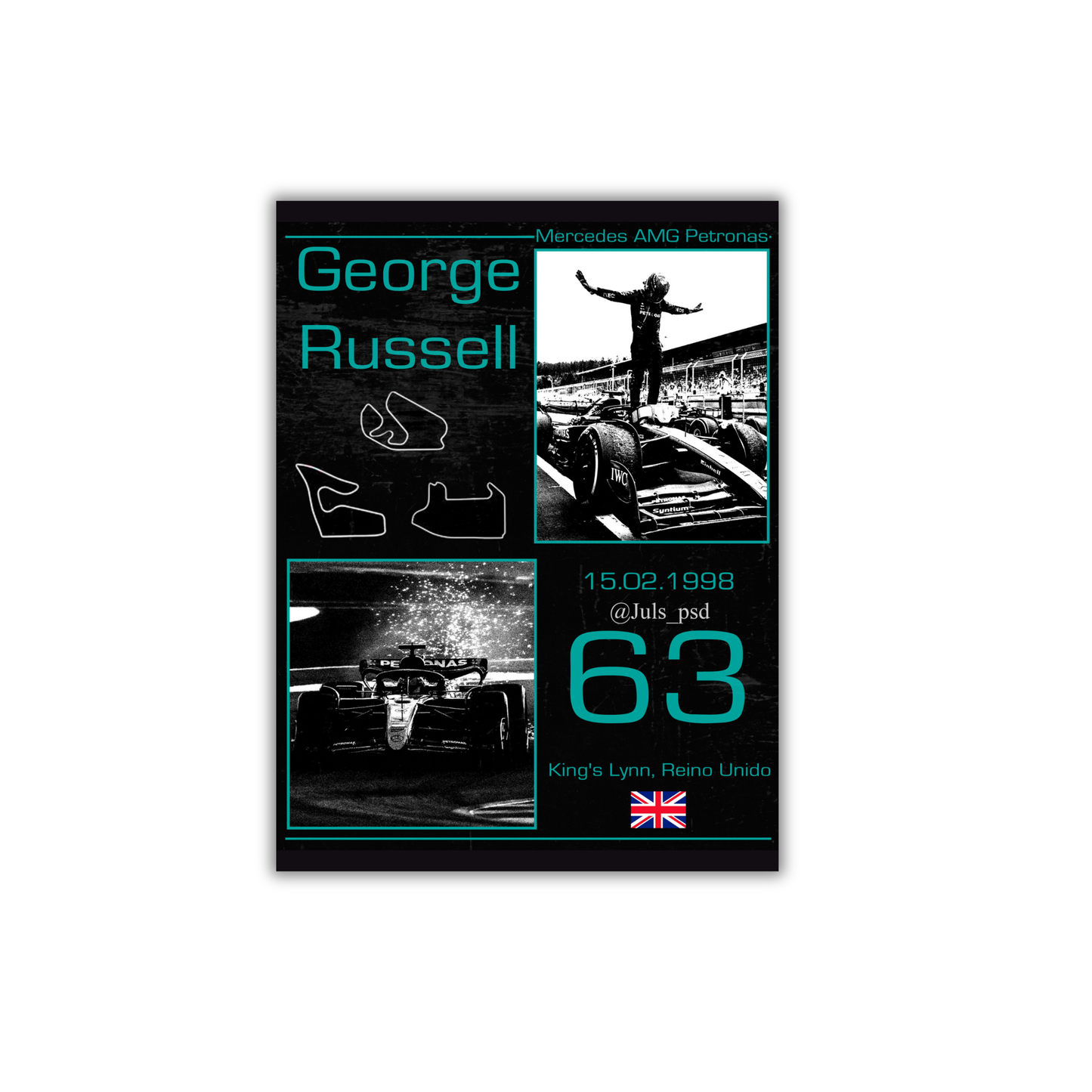 George Russell -Mercedes-AMG PETRONAS F1 Poster #777