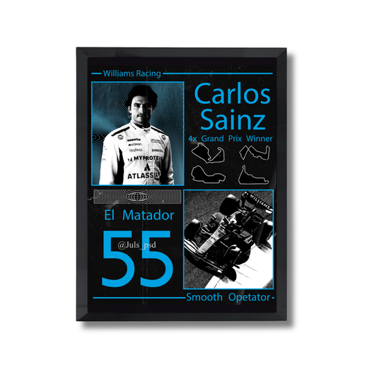 Carlos Sainz Jr. F1 Poster #778