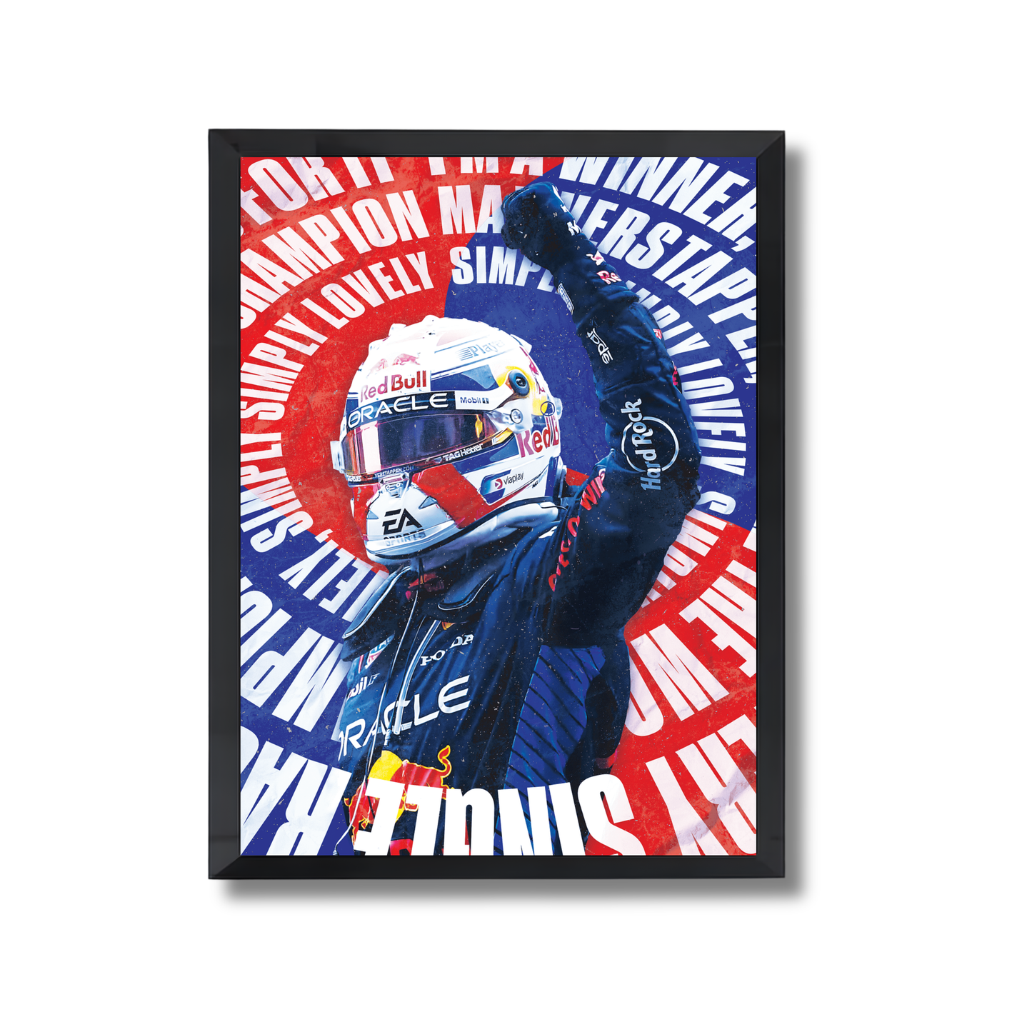 Max Verstappen celebrating a race victory. Formula 1 Poster #745