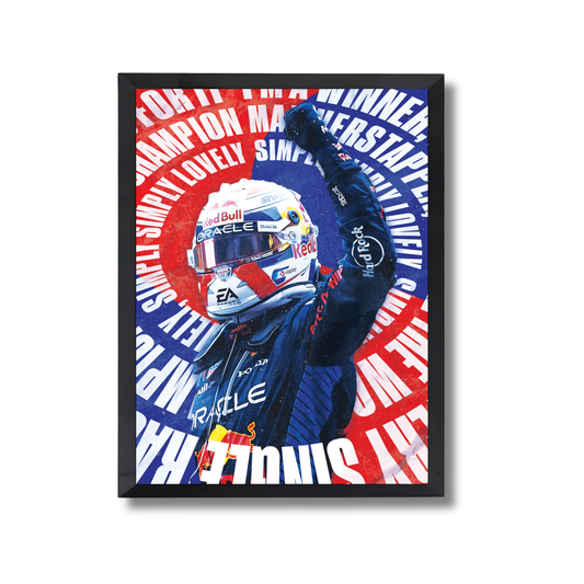 Max Verstappen celebrating a race victory. Formula 1 Poster #745