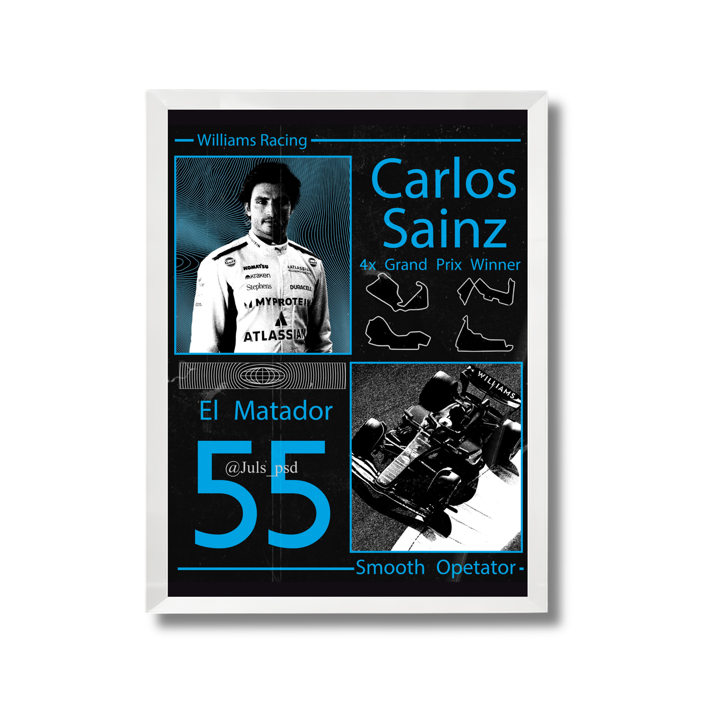 Carlos Sainz Jr. F1 Poster #778