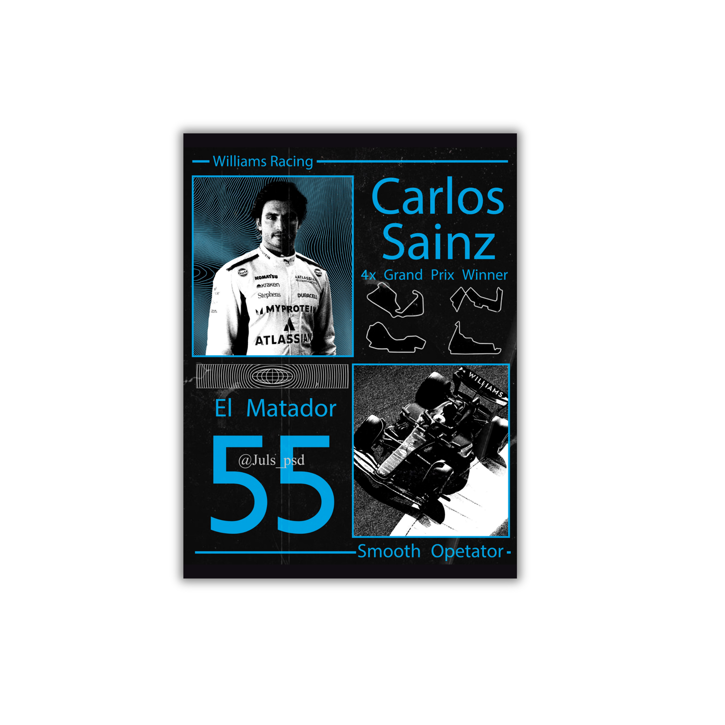 Carlos Sainz Jr. F1 Poster #778