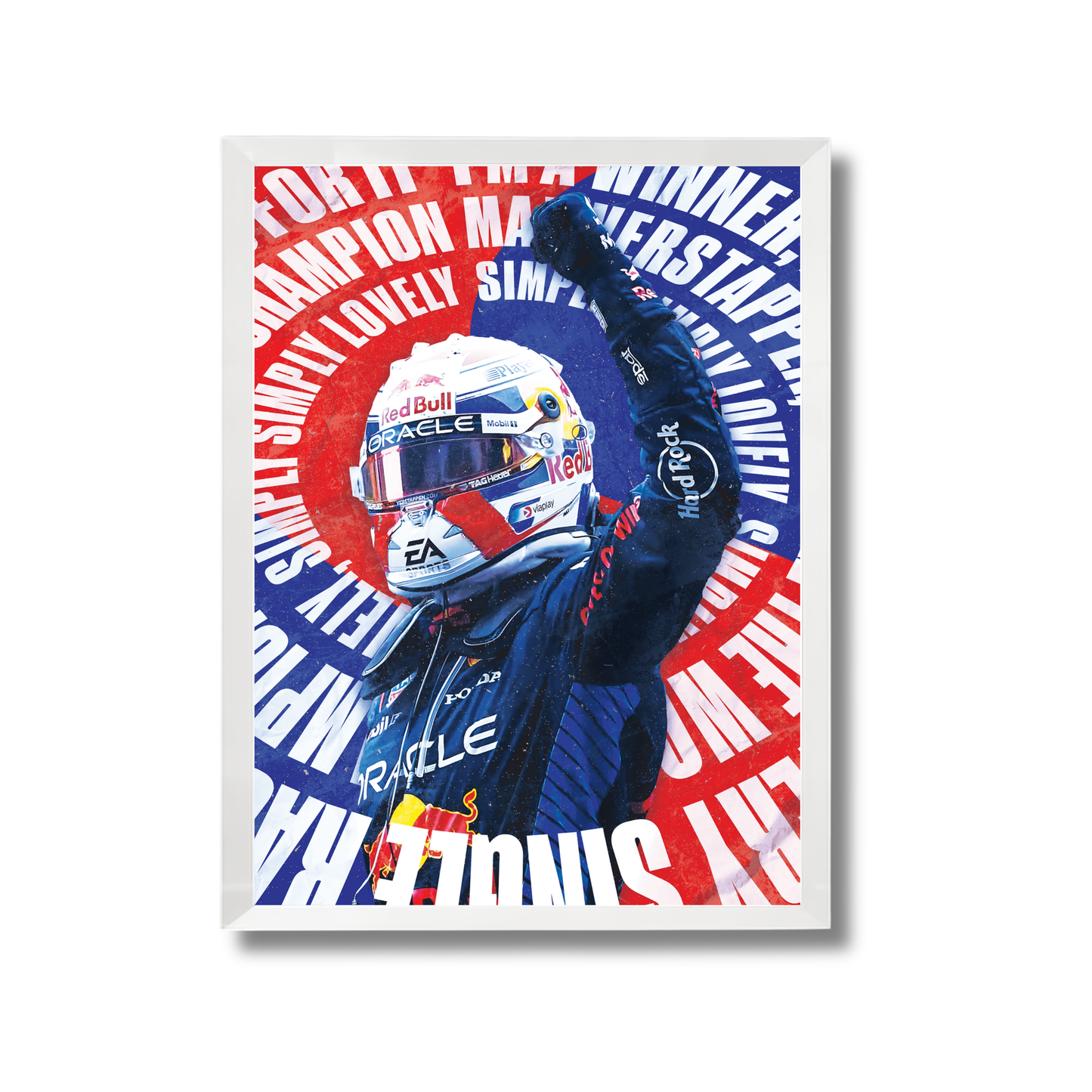 Max Verstappen celebrating a race victory. Formula 1 Poster #745