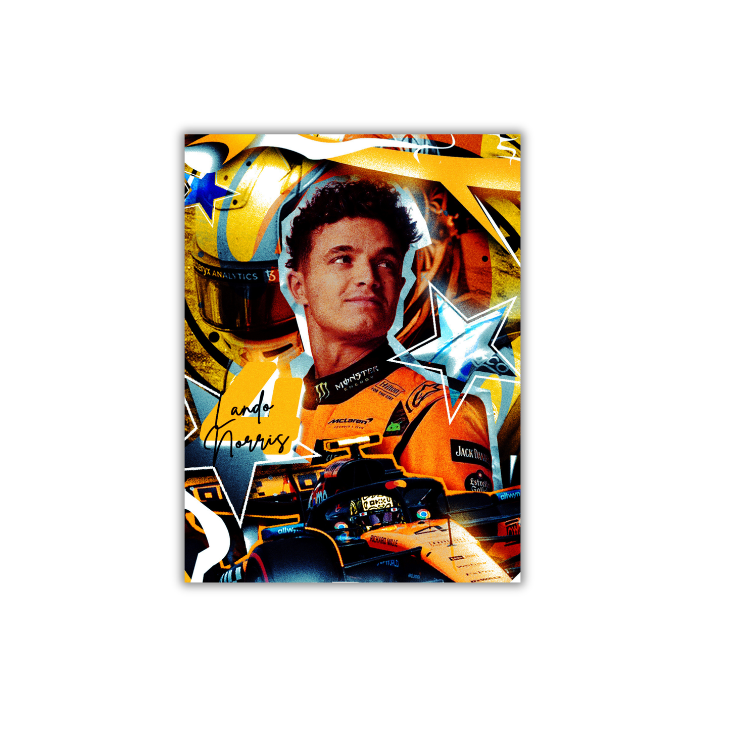 Lando Norri -McLaren F1 team. F1 Poster #781
