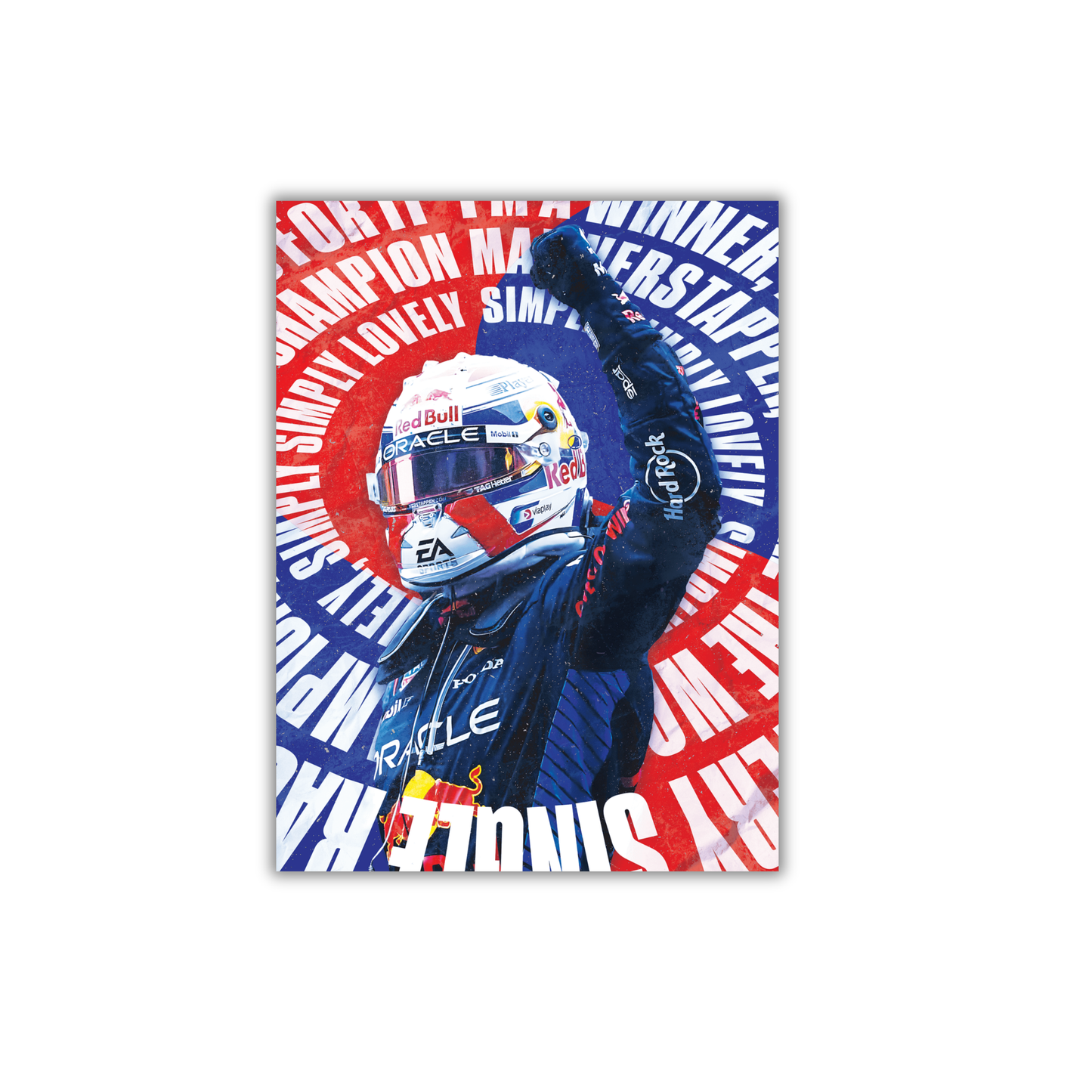 Max Verstappen celebrating a race victory. Formula 1 Poster #745