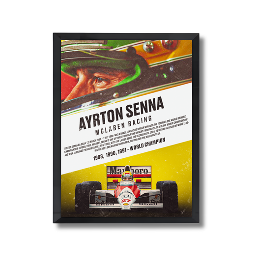 Ayrton Senna Formula 1 Poster #748