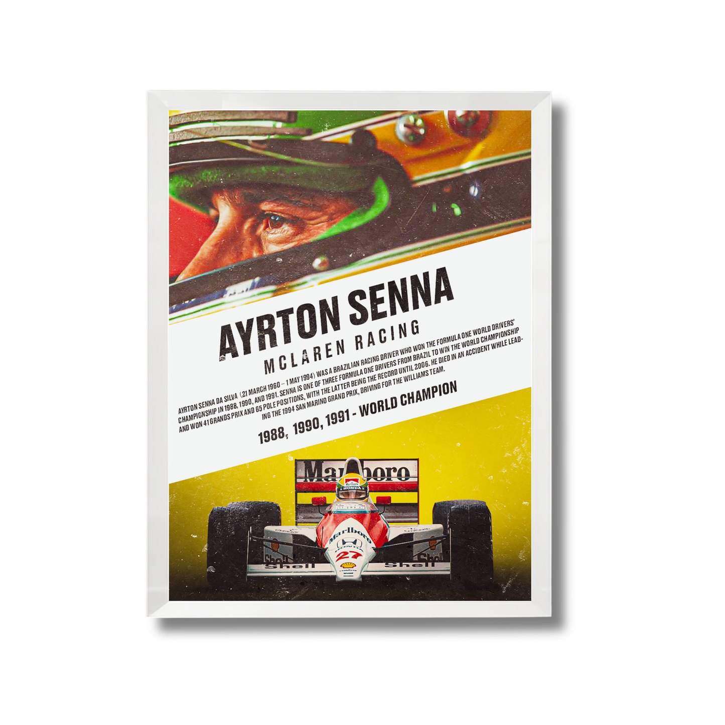 Ayrton Senna Formula 1 Poster #748