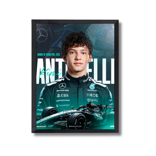 Kimi Antonelli-Mercedes-AMG Petronas F1 Team. Formula 1 Poster #750