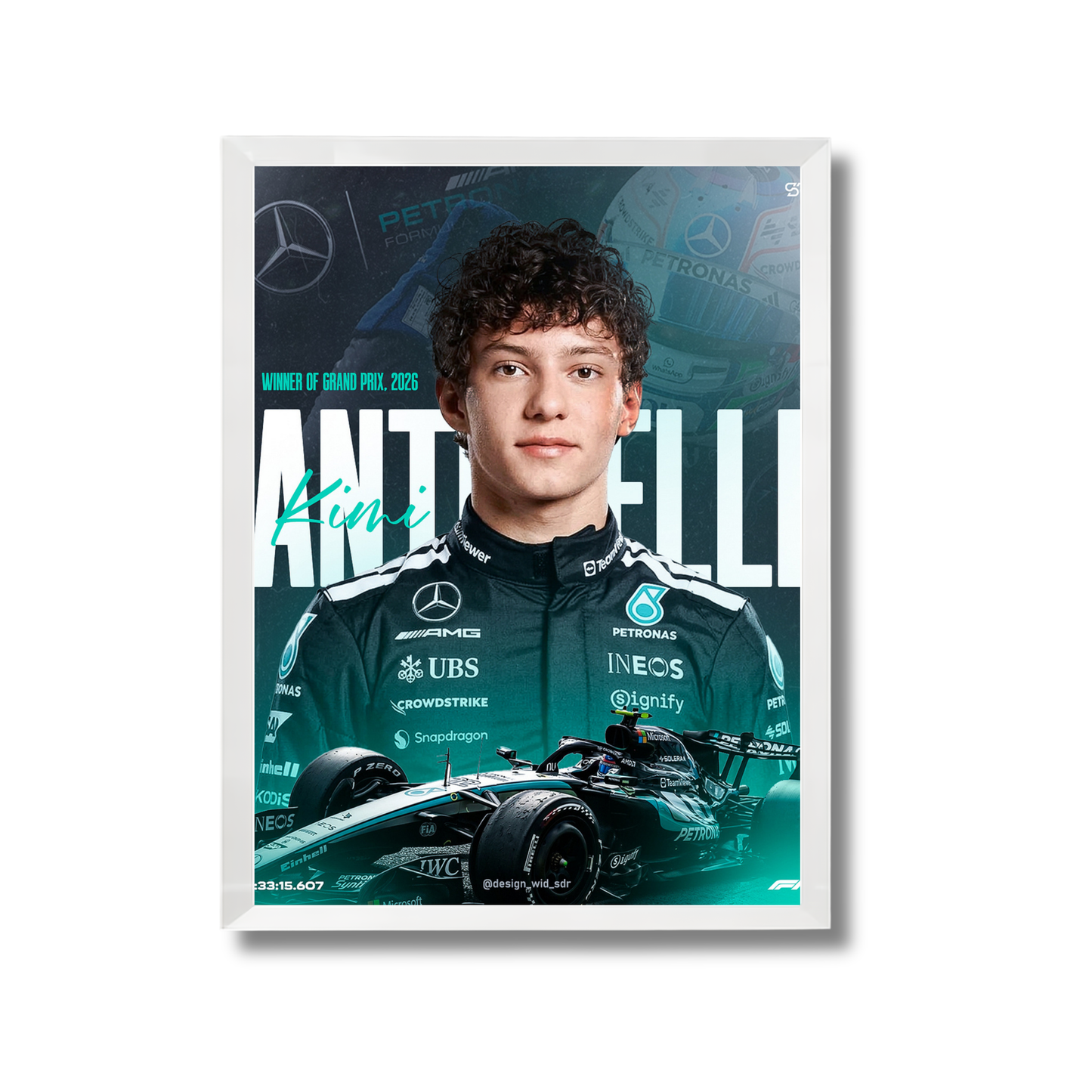 Kimi Antonelli-Mercedes-AMG Petronas F1 Team. Formula 1 Poster #750