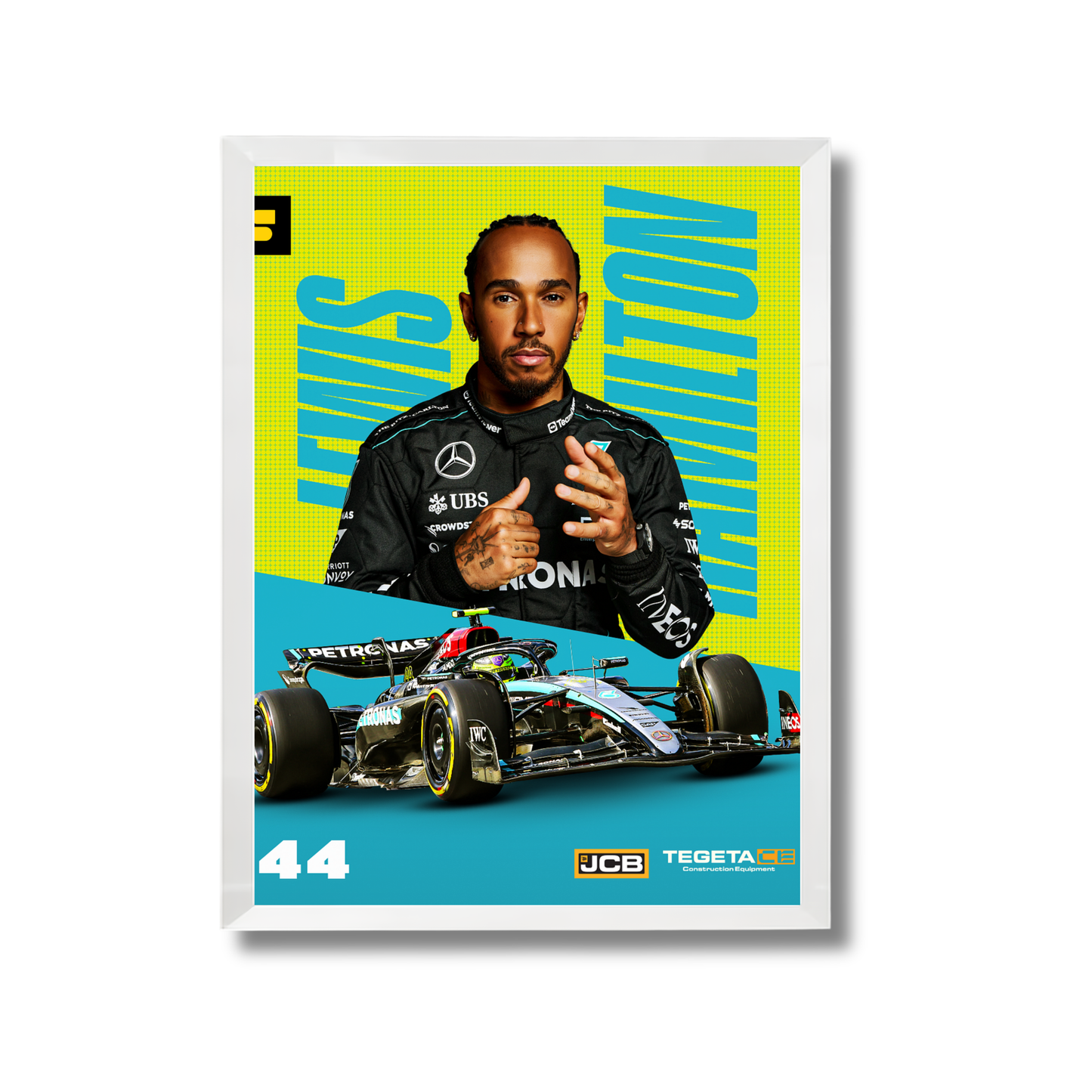 seven-time Formula 1 World Champion Lewis Hamilton. Formula 1 Poster #751