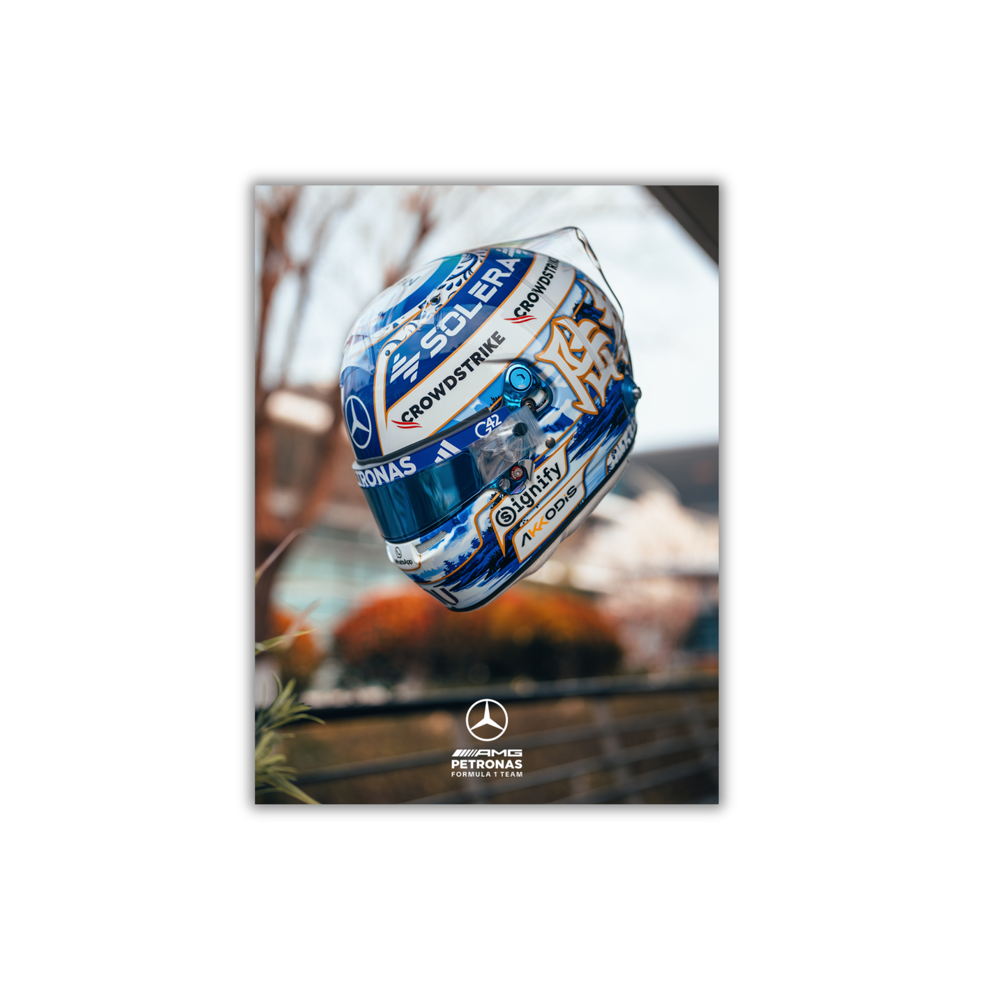 George Russell helmet Formula 1 Poster #717