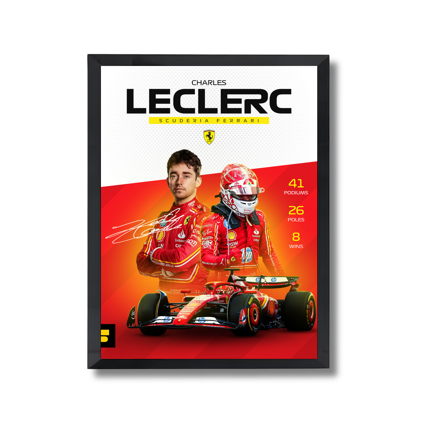 Charles Leclerc for Scuderia Ferrari Formula 1 Poster #753