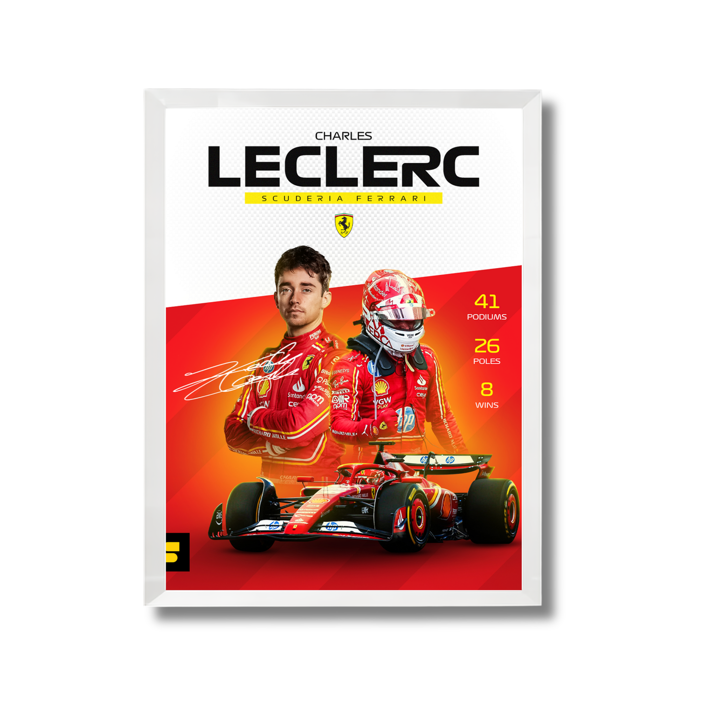 Charles Leclerc for Scuderia Ferrari Formula 1 Poster #753