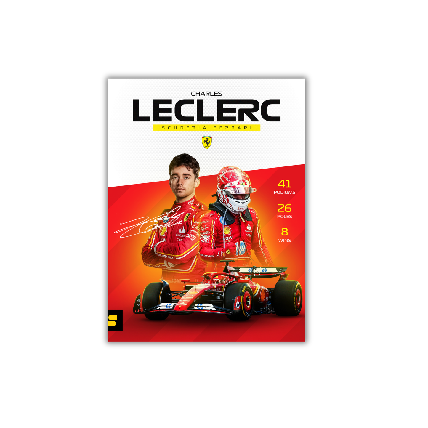 Charles Leclerc for Scuderia Ferrari Formula 1 Poster #753