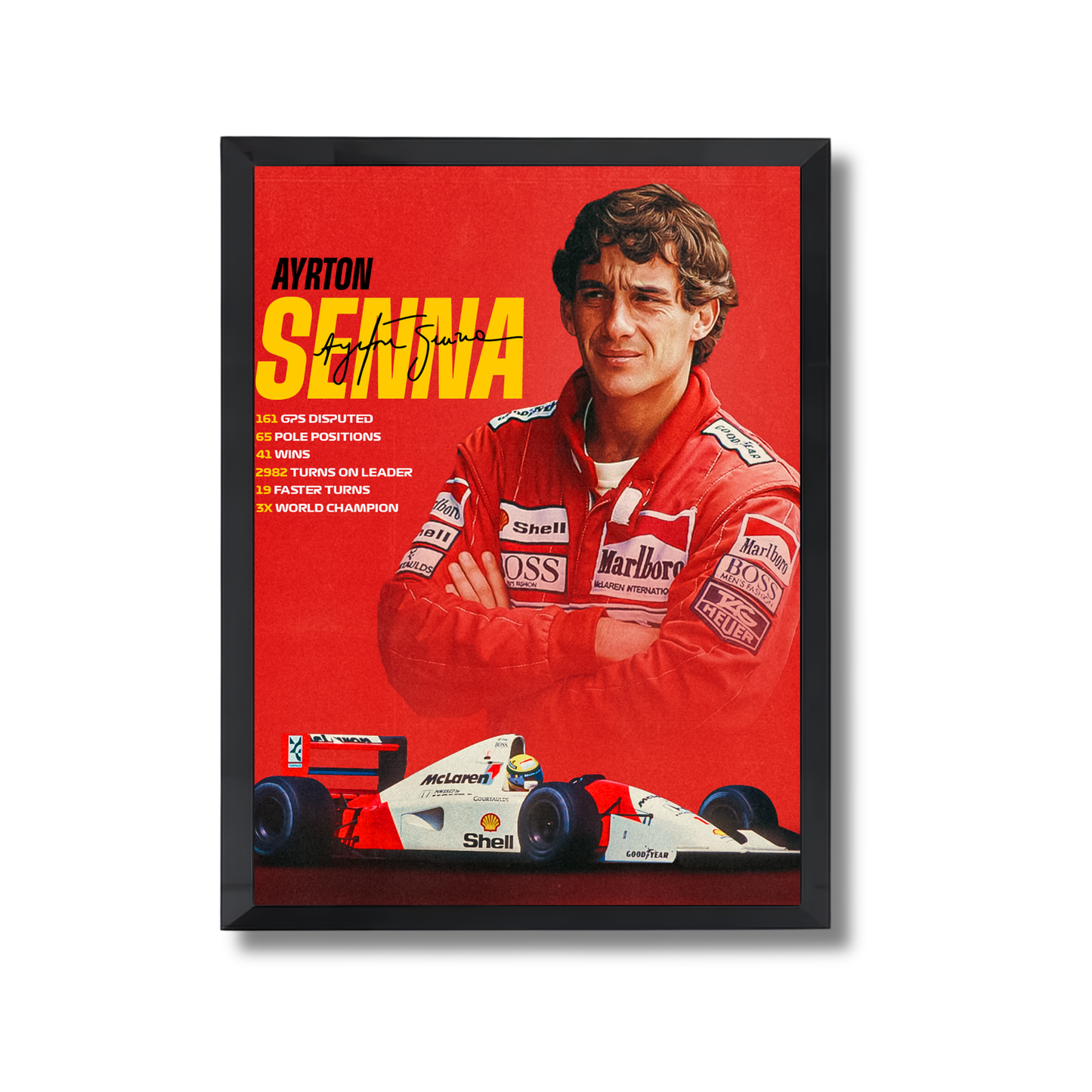 Ayrton Senna Formula 1 Poster #754