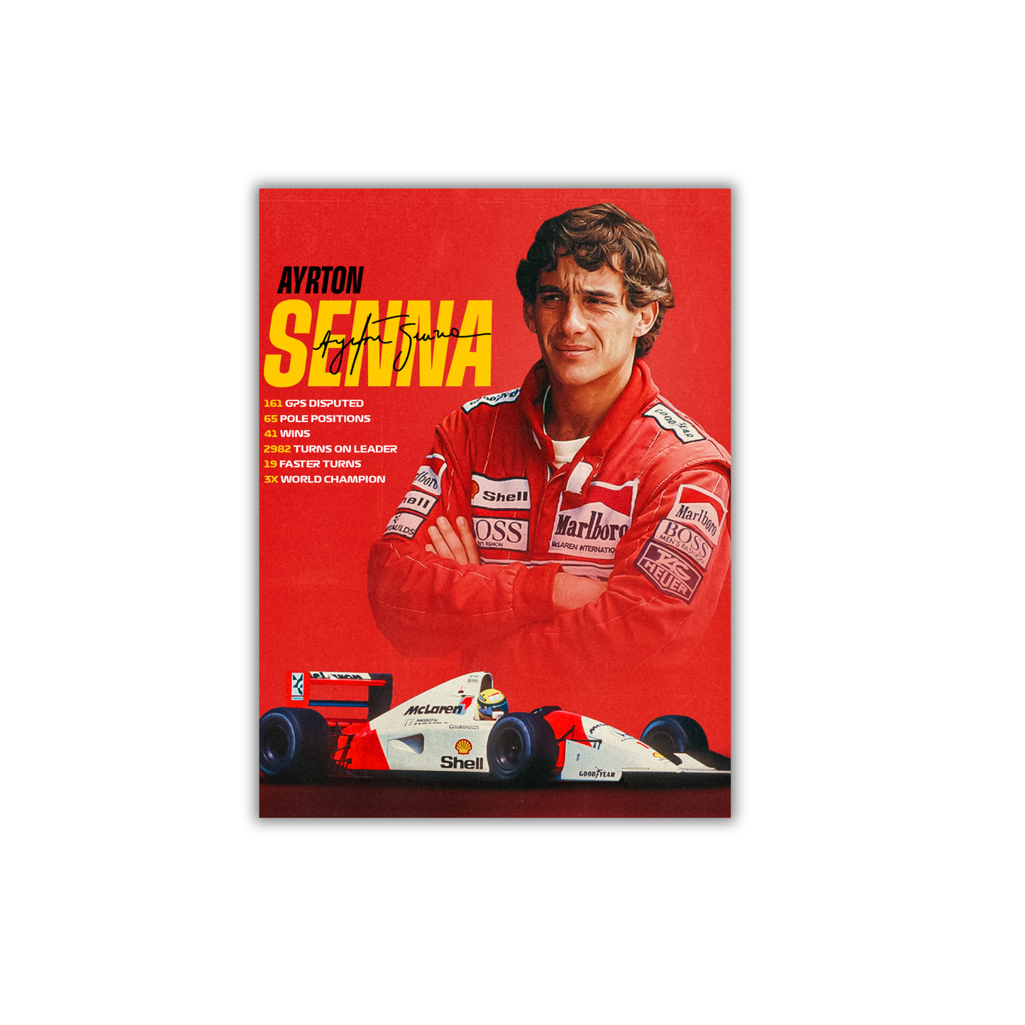 Ayrton Senna Formula 1 Poster #754
