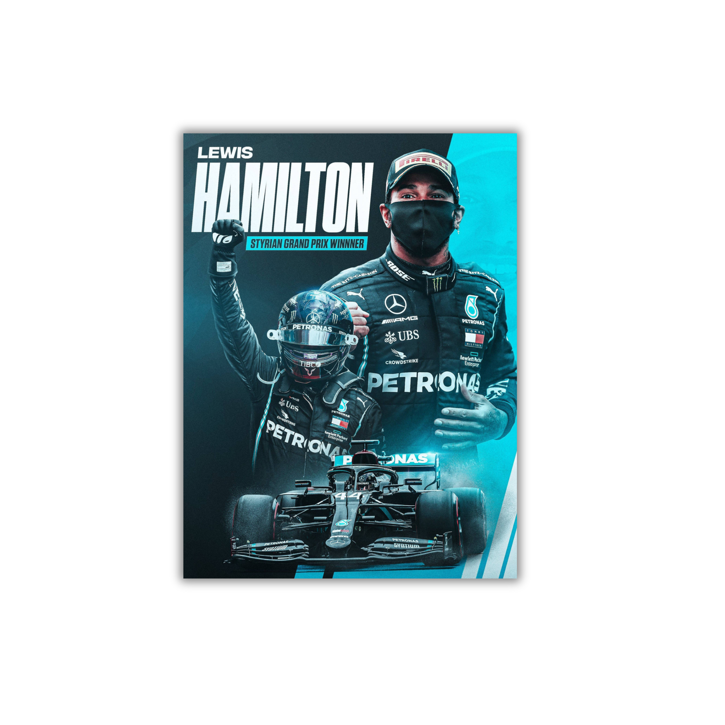 Lewis Hamilton-Mercedes-AMG Petronas F1 Team. Formula 1 Poster #756