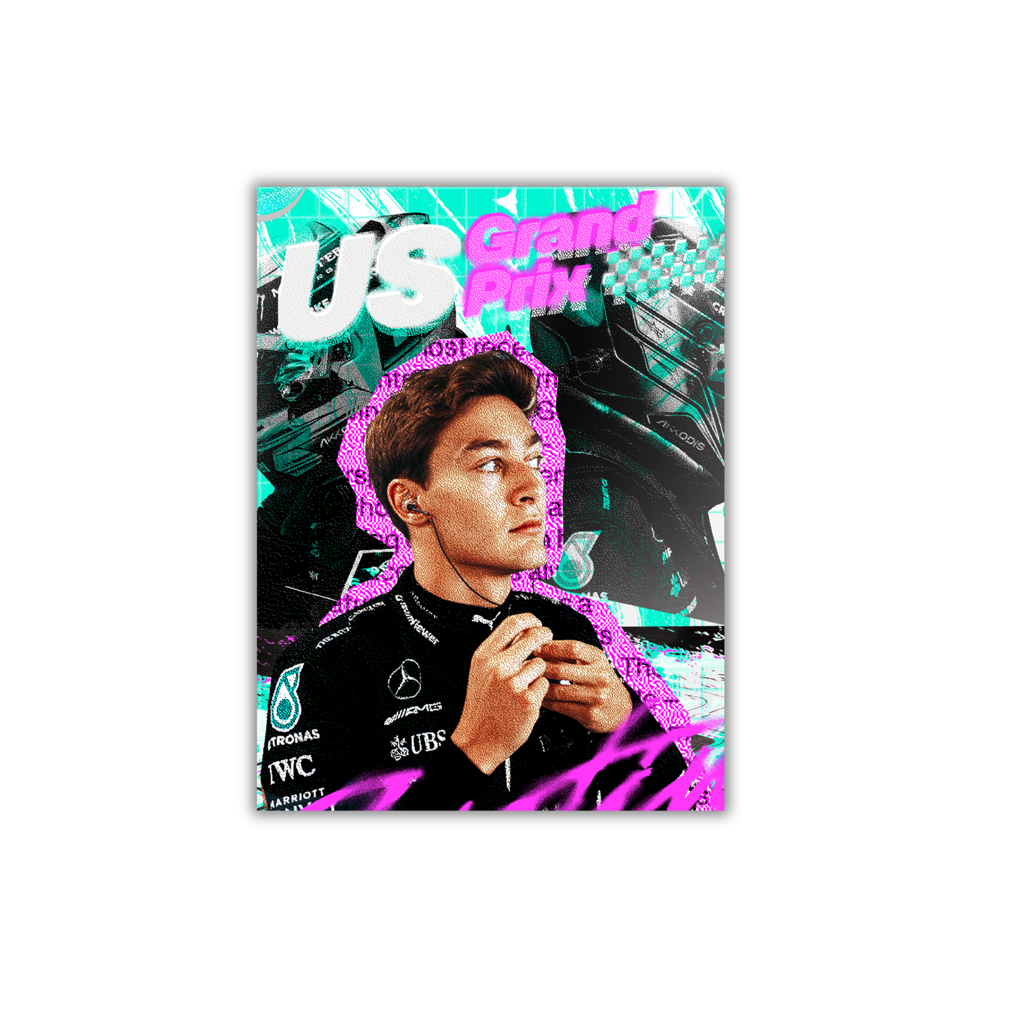 George Russell for the Mercedes-AMG PETRONAS F1 Team, Formula 1 Poster #735