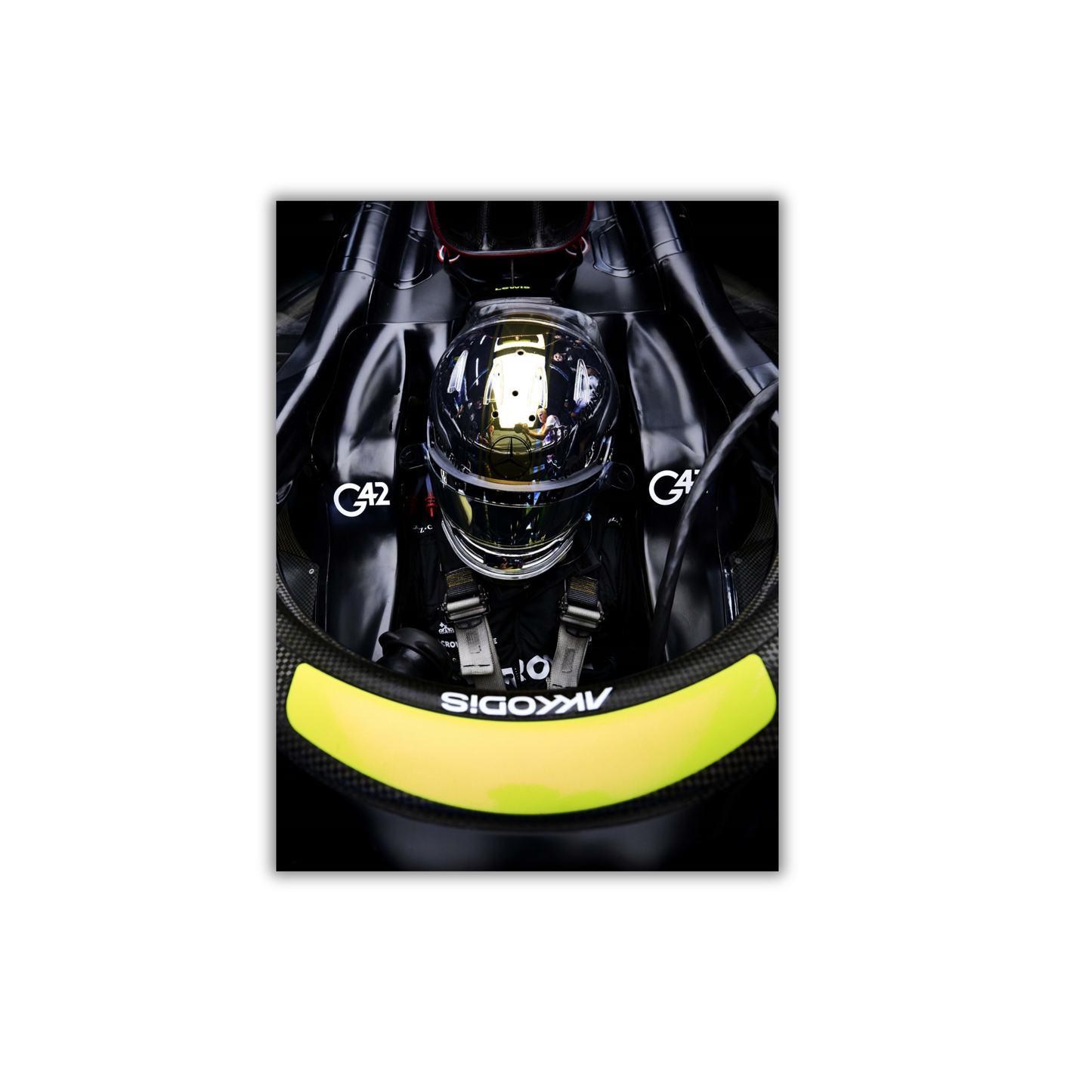 Lewis Hamilton in the cockpit of his Mercedes-AMG Petronas  Formula 1 Poster #736