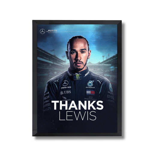 Lewis Hamilton from the Mercedes-AMG PETRONAS F1 Team. Formula 1 Poster #740