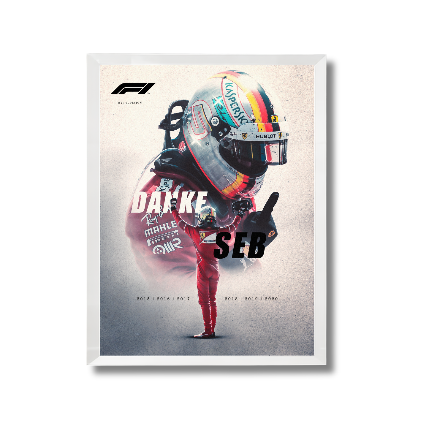 Sebastian Vettel's time with Scuderia Ferrari F1 Poster #766