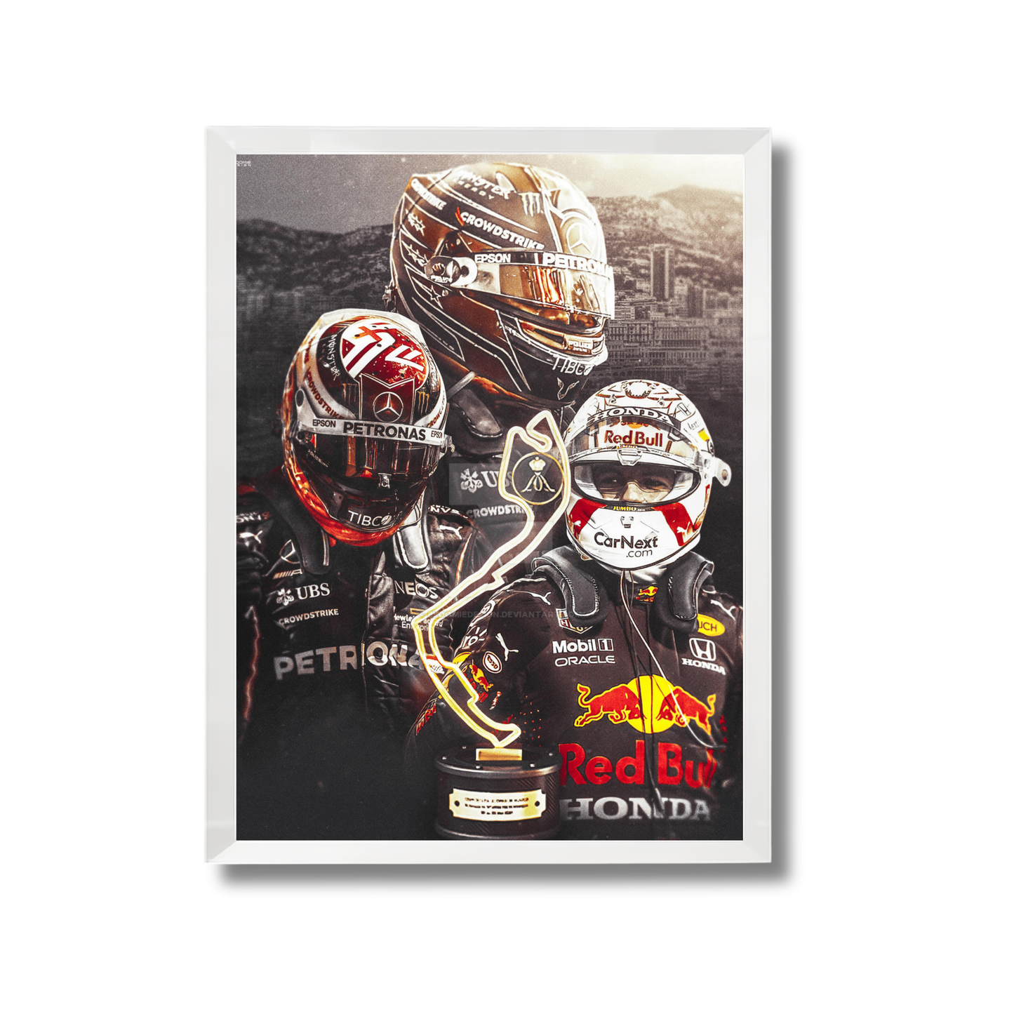 Kimi Raikkonen 'Iceman' Metal Inspire F1 Poster #770