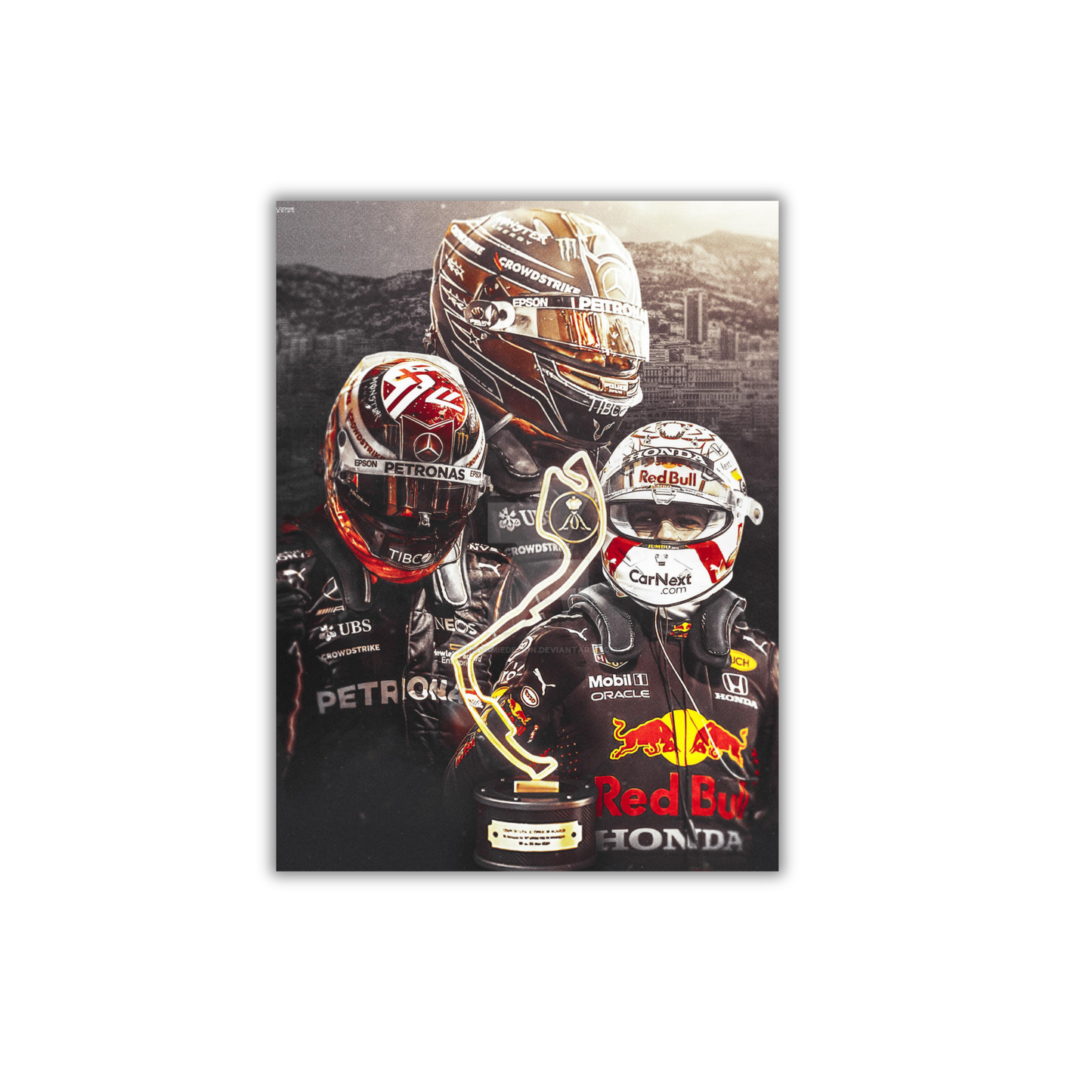 Kimi Raikkonen 'Iceman' Metal Inspire F1 Poster #770