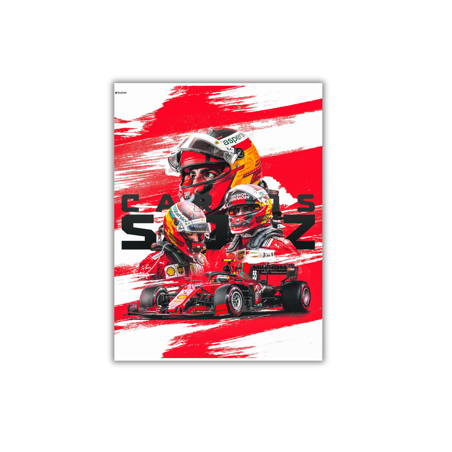 Carlos Sainz Ferrari  F1 Poster #773