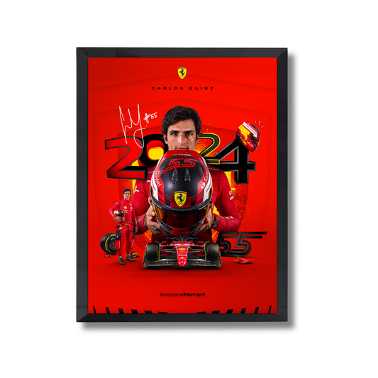 Carlos Sainz Jr. during his time with Scuderia Ferrari F1 Poster #774