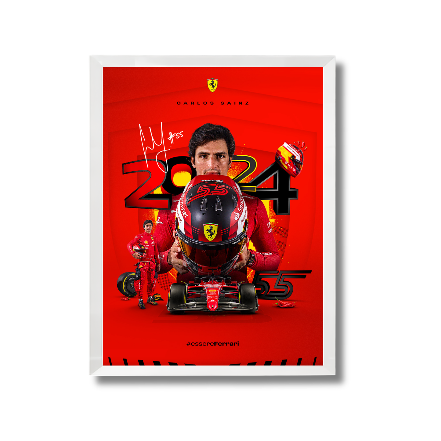 Carlos Sainz Jr. during his time with Scuderia Ferrari F1 Poster #774