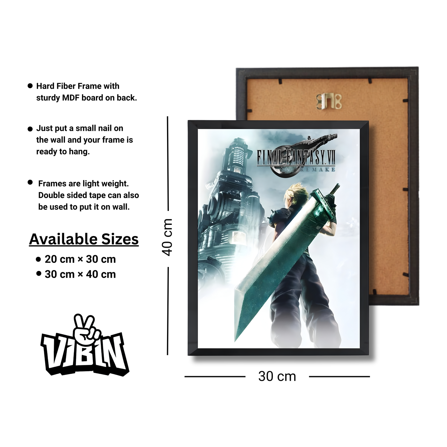 Final Fantasy.Vll Gaming Poster #417